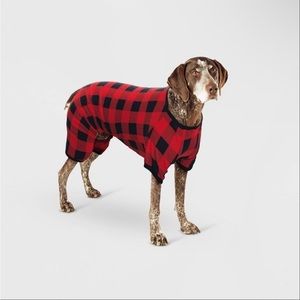 Nwt Buffalo plaid dog pjs